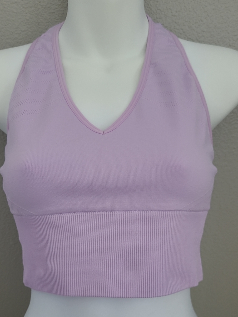 Victoria's Secreat Pink Sport Seamless V-Neck, Raceback Bralette Lavender/Lilic